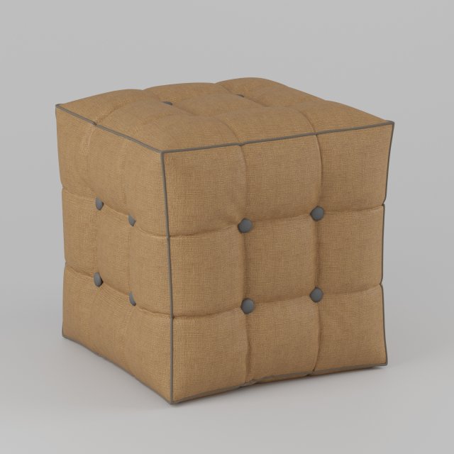 steganiy puf 3D Model .c4d .max .obj .3ds .fbx .stl .blend 