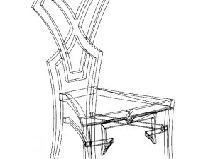 emilion terry chair 3D Модель