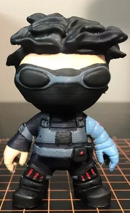 coleccion marvel 3d - wintersoldier 3D 프린트 모델 .c4d .max .obj .3ds .fbx .stl .blend 