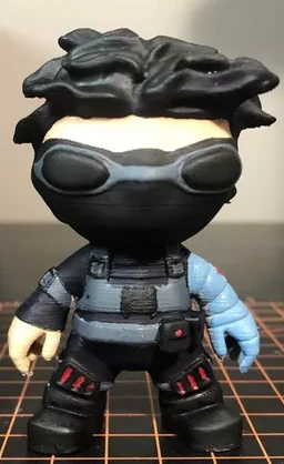 coleccion marvel 3d - wintersoldier 3D Print Model .c4d .max .obj .3ds .fbx .stl .blend 