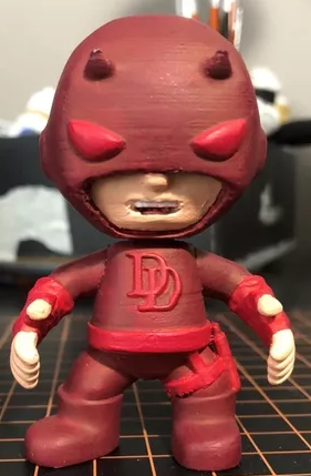 coleccion marvel 3d - daredevil 3D Принт Модель .c4d .max .obj .3ds .fbx .stl .blend