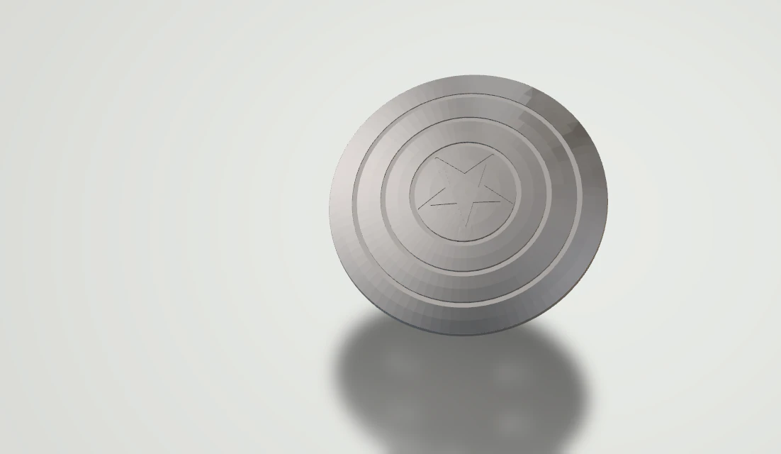 marvel - shield 3D Print Model .c4d .max .obj .3ds .fbx .stl .blend 
