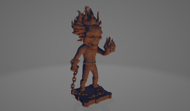 ghost rider Modelo de impresión 3D .c4d .max .obj .3ds .fbx .stl .blend 