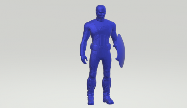 captain america 3D प्रिंट मॉडल .c4d .max .obj .3ds .fbx .stl .blend 