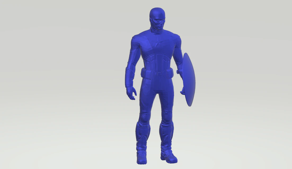 captain america 3D Print Model .c4d .max .obj .3ds .fbx .stl .blend 