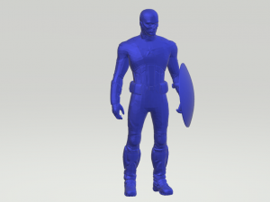 captain america Modello di stampa 3D
