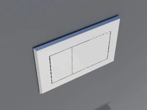 ceramic wall mounted toilet 3D Model
