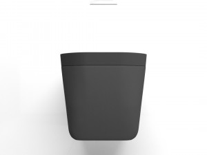 matte black wall mounted toilet Modelo 3D