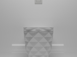 ceramic wall mounted toilet 3Dモデル