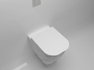 ceramic wall mounted toilet 3D Model