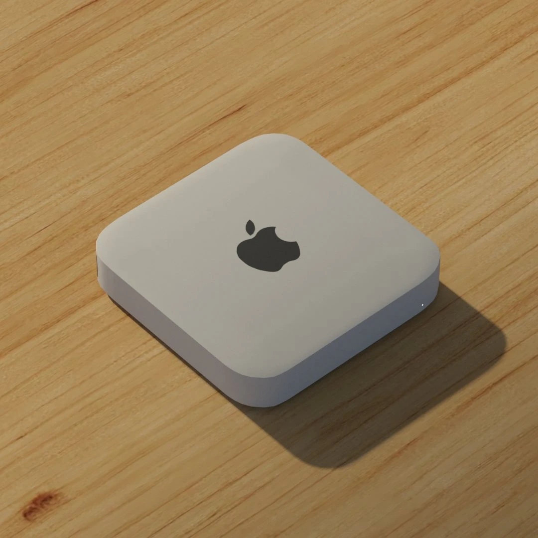 apple mac mini 3D Model .c4d .max .obj .3ds .fbx .stl .blend 