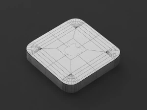 pomme mac mini gris fonc&eacute; Modèle 3D