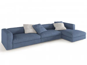 corner sofa semi large size 3D Model