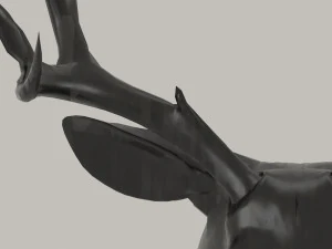deer mount wall decoration 3D Model