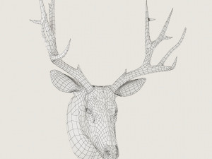 deer mount wall decoration 3D Model