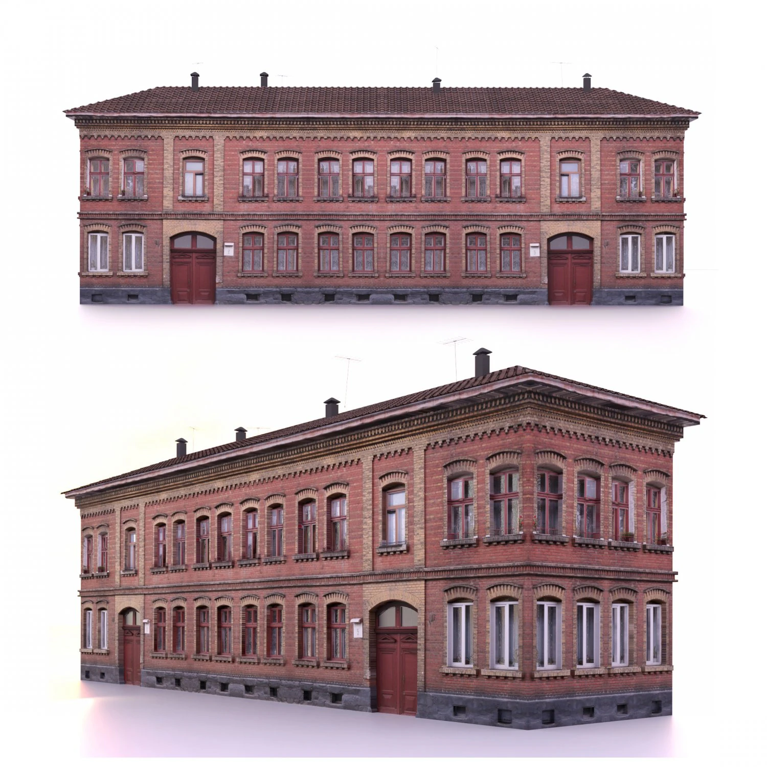 classic building 3D Model .c4d .max .obj .3ds .fbx .stl .blend 