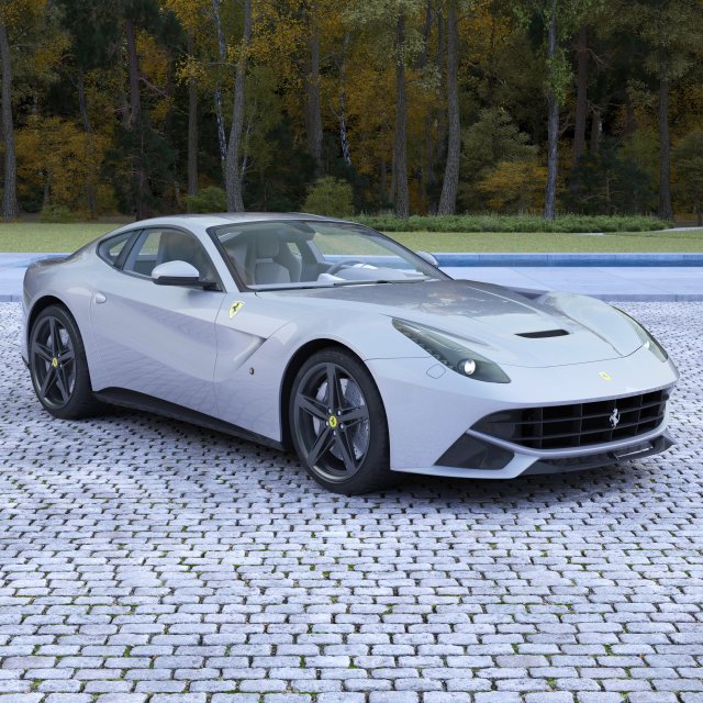 ferrari f12 berlinetta car Model 3D .c4d .max .obj .3ds .fbx .stl .blend 