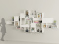 Boxed floating Library shelves Modèle 3D