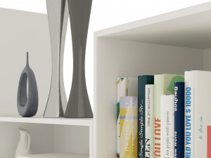 Boxed floating Library shelves 3D Model