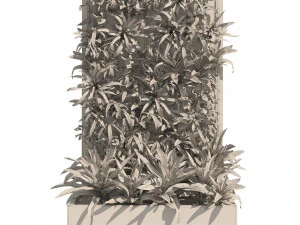 Greenwall Fitowall with plant box 3D Model