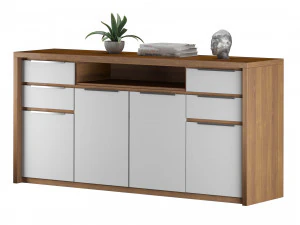 Dekorasyon seti ile b&uuml;fe b&uuml;fe masası 3D Model