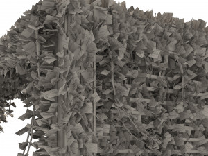 Pergola Vine Bower climbing plant Model 3D