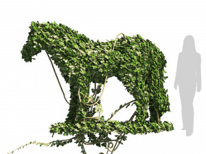 Topiary horse sculpture plant 3D-Modell