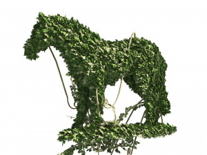 Topiary horse sculpture plant 3D-Modell