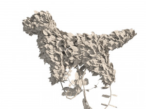 Topiary Dog sculpture plant 3Dモデル