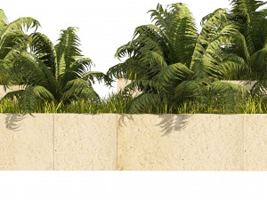3 Street border plant 3D Model