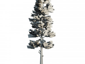 Conifer Forest 3d exterior scene Model 3D