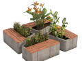 Modular Planters 3D Model