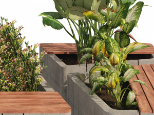 Modular Planters 3D Модель