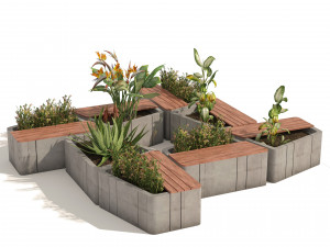 Modular Planters 3D Модель