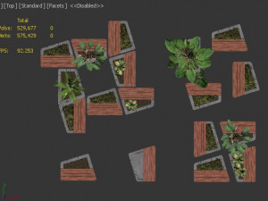 Modular Planters 3D Модель