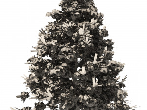 Winter Juniperus virginiana with snow Modelo 3D