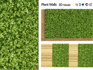 Green wall 3D Model