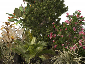 Garden Plant set 3D Model