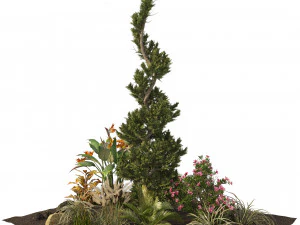 Garden Plant set 3D Model