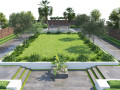 Private Park Landscape 3d exterior scene 3D Model