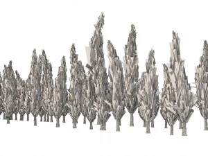 Ciprestes mediterr&acirc;neos Modelo 3D