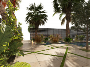 Arabic desert oasis garden - Waha Modelo 3D