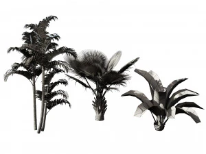 Garden Plants Collection 3D Model