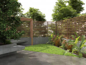 Pergola yard garden 3D Model