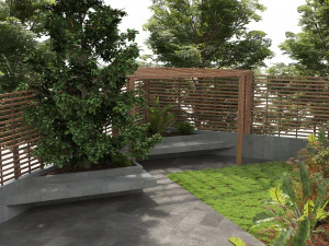 Pergola yard garden 3D Model