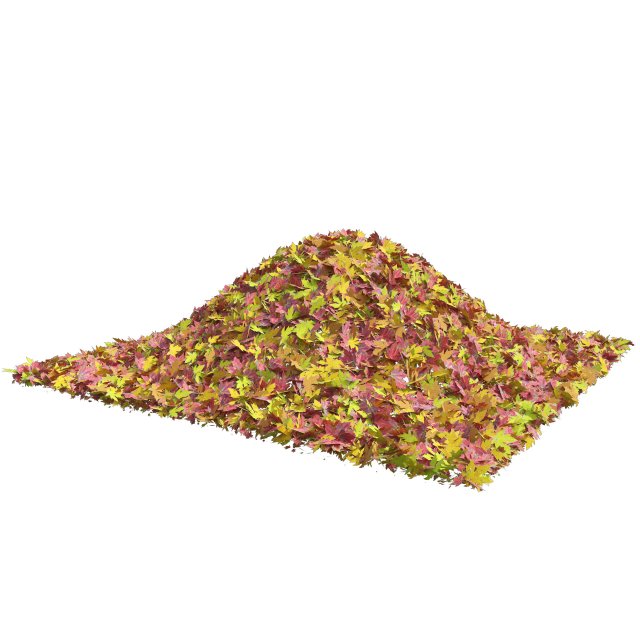 Mountain Maple Leafpile 3D Model .c4d .max .obj .3ds .fbx .stl .blend 