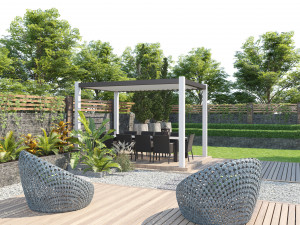 House garden landscape 3D Model