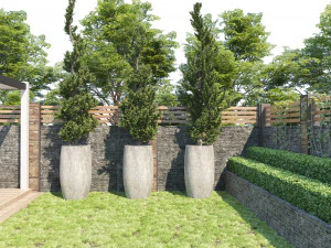 House garden landscape 3D Model