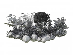 Spring Flower Collection 3D Model