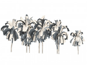 Low Poly Arabic Date palms 3D 模型